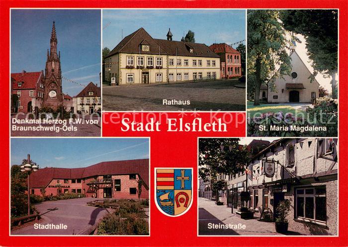 Elsfleth Denkmal Herzog F. W. von Braunschweig Oels Rathaus St. Maria Magdalena