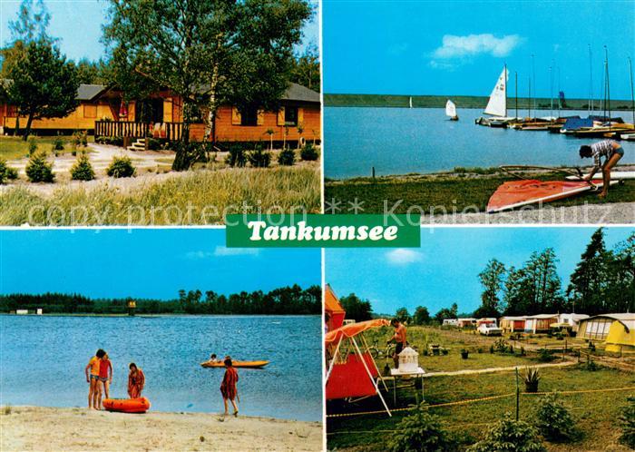 Isenbuettel Tankumsee Campingplatz Ferienhaeuser Bootssteg Badestrand