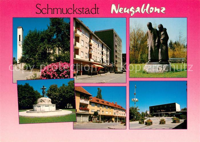 Neugablonz Teilansichten Schmuckstadt Denkmal Kirche