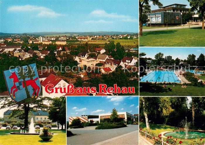 Rehau Bayerische Ostmark Stadtpanorama Freibad Park