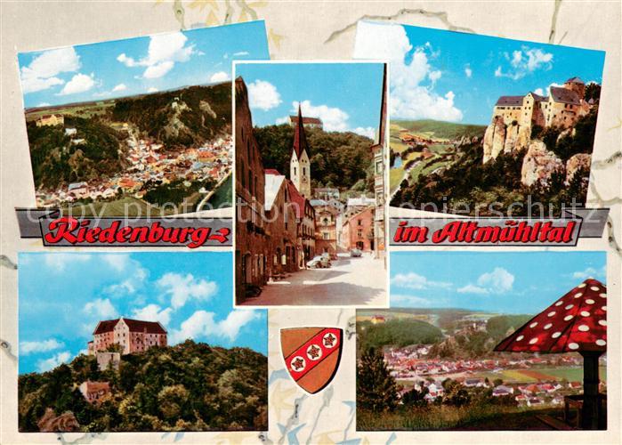Riedenburg Altmuehltal Landschaftspanorama Altstadt Burg Schloss