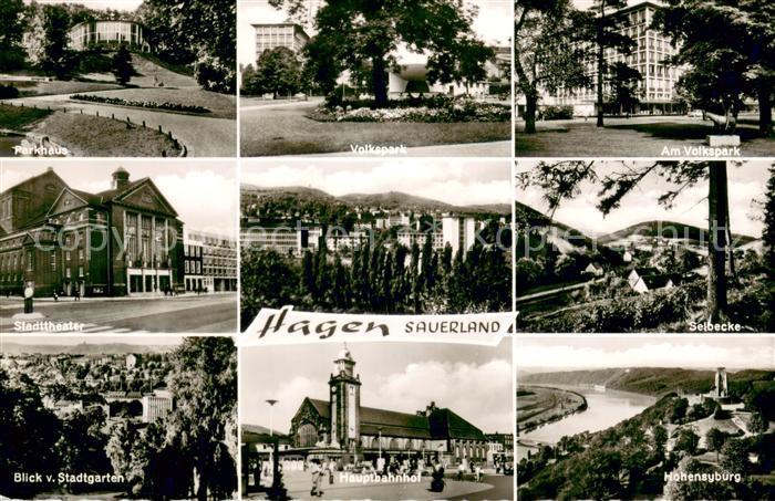 Hagen Sorpetal Parkhaus Volkspark Stadttheater Selbecke Stadtgartenblick Hauptba