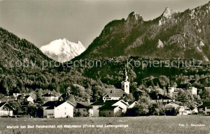 Marzoll mit Watzmann und Lattengebirge