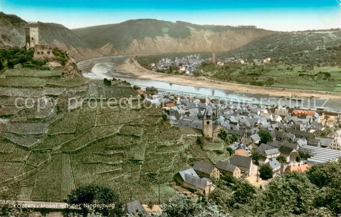 Kobern Mosel Fliegeraufnahme mit der Niederburg