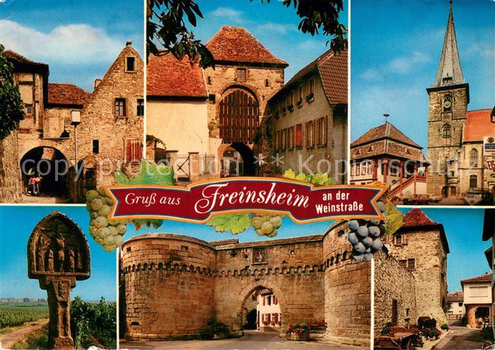Freinsheim Am Buschhof Schwarzes Kreuz Haintor Elsentor Rathaus Kirche Stadtmaue
