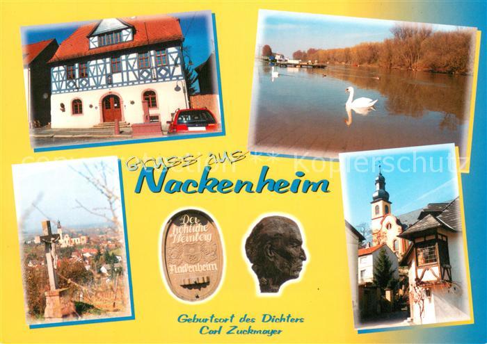 Nackenheim Rathaus Schwanenteich Kreuz Kirche