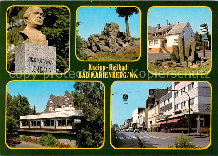 Bad Marienberg Sebastian Kneipp Bueste Felsen Ortsmotive