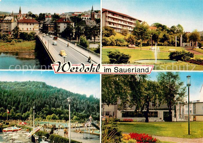 Werdohl Bruecke Park Schwimmbad