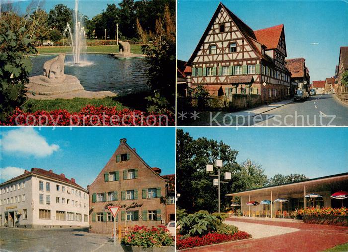 Zirndorf Mittelfranken Park Fontaene Fachwerkhaus Am Presleinshaus
