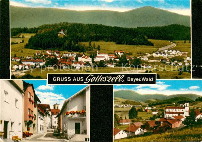 Gotteszell Panorama Dorfstrasse Teilansicht