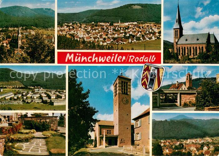Muenchweiler Rodalb Panorama Kirchen Teilansichten