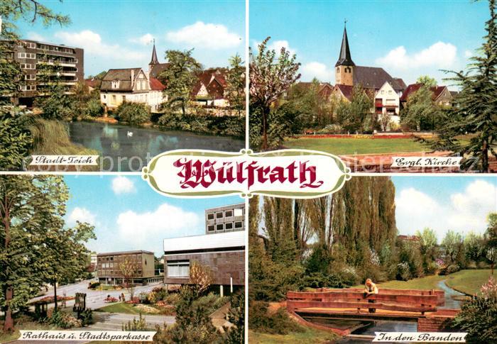 Wuelfrath Stadtteich Ev Kirche Rathaus Stadtsparkasse In den Banden