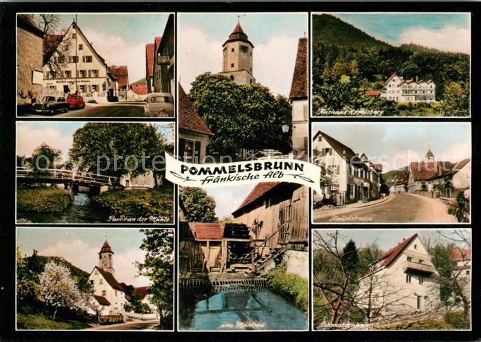 Pommelsbrunn Gasthaus Muehlepartie Kirche Muehlbach Kurhaus Appelsberg Hauptstra