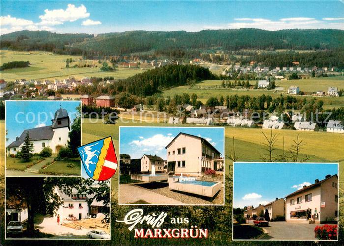 Marxgruen Panorama Kirche Ortsansichten