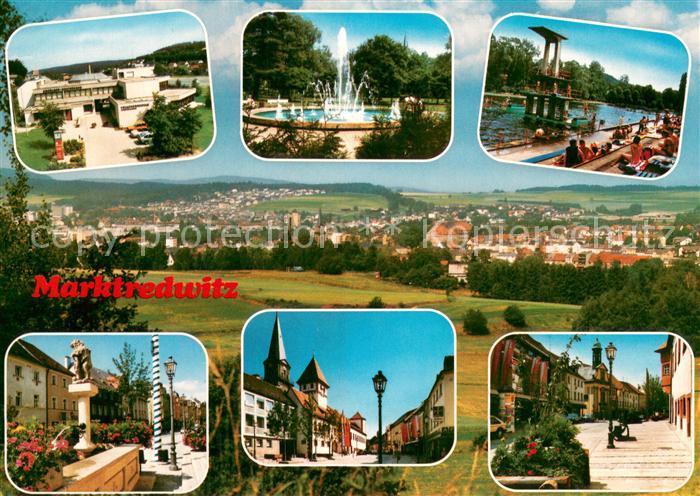 Marktredwitz Volkshochschule Brunnen Schwimmbad Ortsmotive