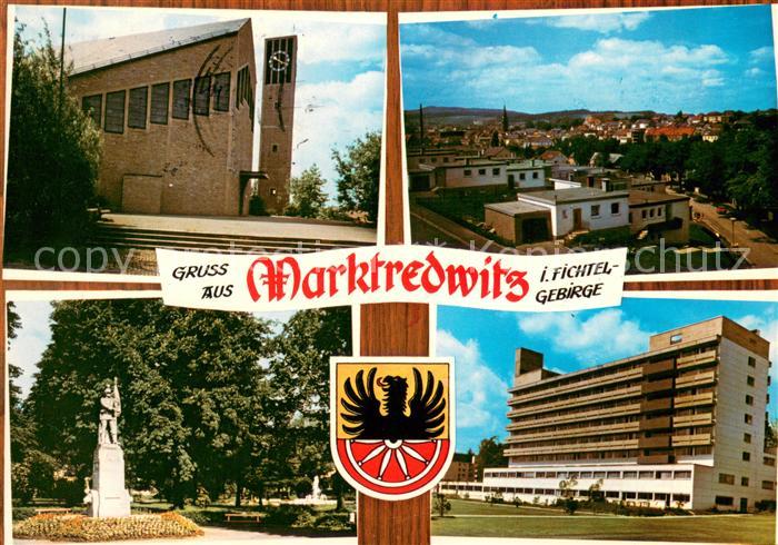 Marktredwitz Kirche Panorama Park Denkmal Wohnblock
