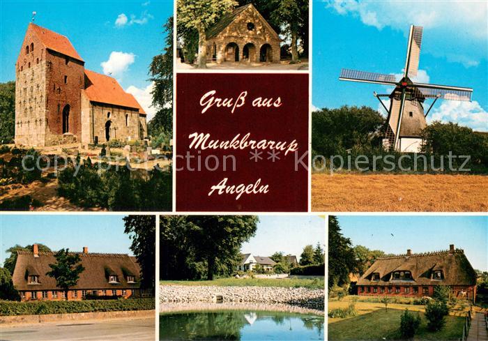 Munkbrarup St Laurenziuskirche Windmuehle Hoffnung Gutshaeuser