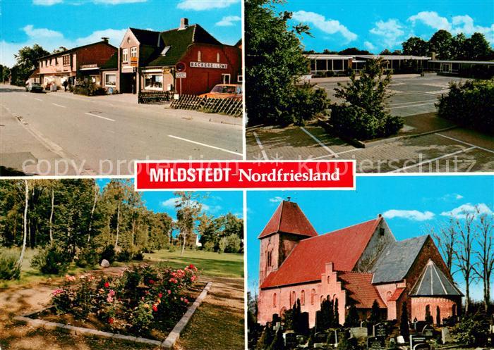 Mildstedt Dorfstrasse Schule Park Kirche