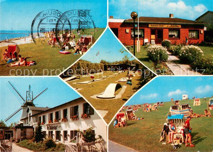 Westerdeichstrich Strandpartien Muehle Gasthaus Achter Diek Minigolfanlage