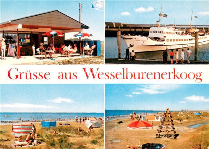 Wesselburenerkoog Gaststaette Faehre Strandpartien