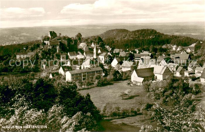 Hartenstein Mittelfranken Panorama mit Blick zur Burg