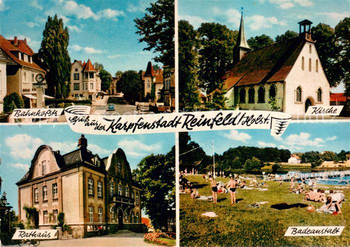 Reinfeld Holstein Bahnhofstrasse Kirche Badeanstalt Freibad Rathaus