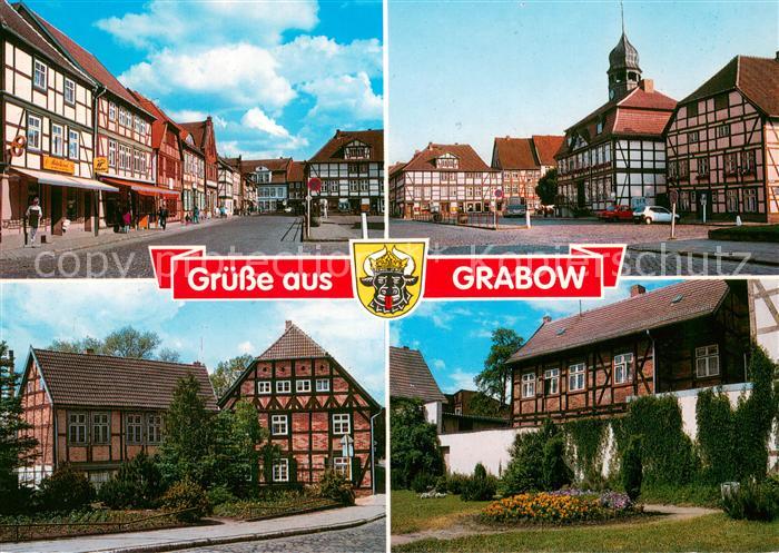 Grabow Mecklenburg Marktplatz Altstadt Fachwerkhaeuser