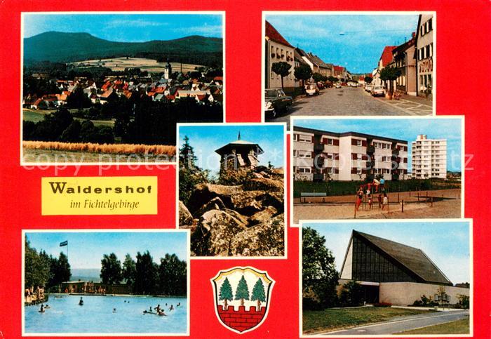 Waldershof Panorama Fichtelgebirge Ortsansichten Wohnsiedlung Aussichtspunkt Fre