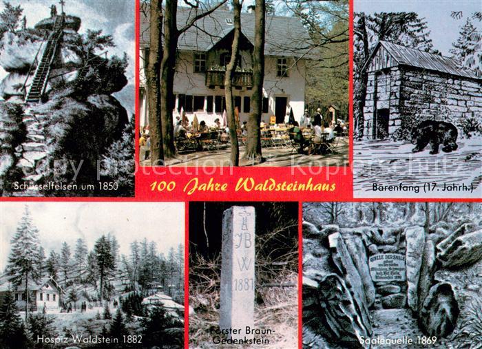 Zell Fichtelgebirge 100 Jahre Waldsteinhaus Fichtelgebirge Hospiz Waldstein Saal