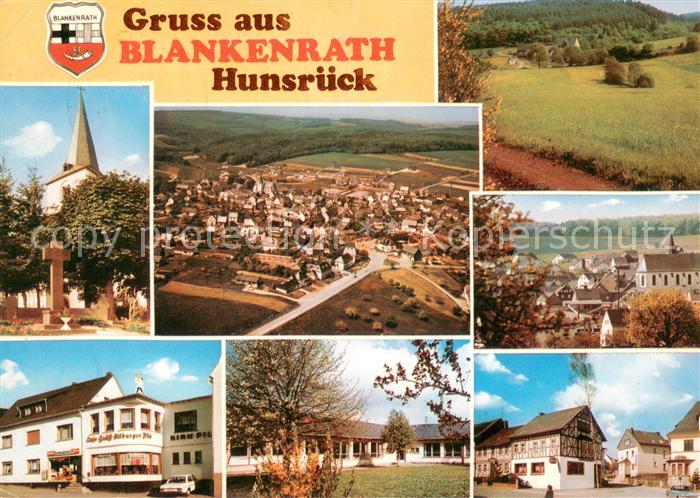 Blankenrath Ortsansichten Kirche Landschaftspanorama Fliegeraufnahme