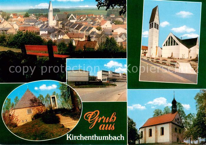 Kirchenthumbach Gesamtansicht Kirche Schule Bergkirche