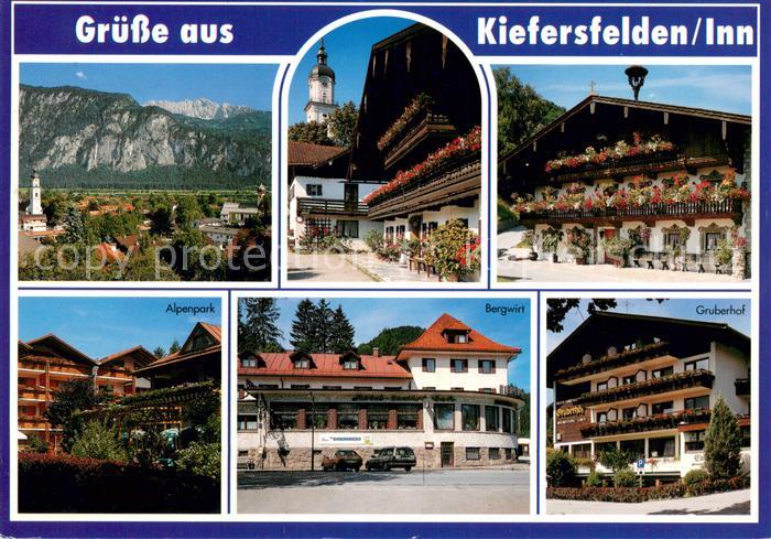 Kiefersfelden Panorama Ortszentrum Kirche Blumenschmuck Alpenpark Bergwirt Grube