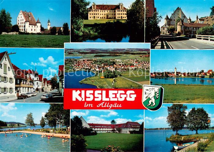 Kisslegg Teilansichten Schloss Freibad See