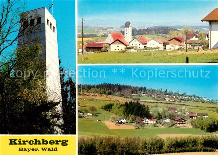 Kirchberg Passau Ortsansicht mit Kirche Panorama Turm