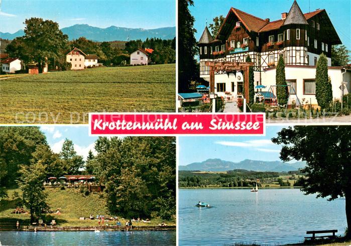 Krottenmuehl Soechtenau Rosenheim Bayern Panorama Reiterhof St. Hubertus Cafe Re