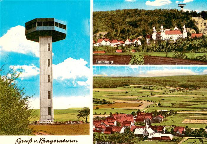 Zimmerau Sternberg Aussichtsturm am Buechelberg Ortsansichten