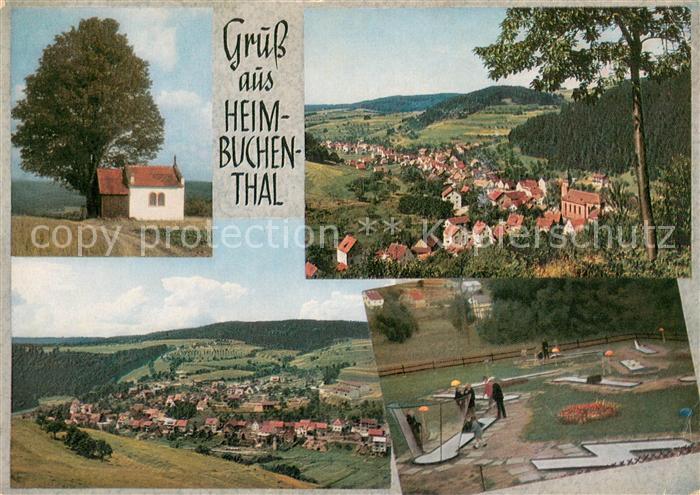 Heimbuchenthal Kapelle Panorama Minigolfplatz
