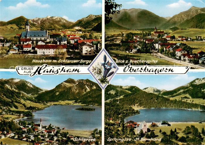 Hausham Panorama mit Schlierseer Bergen Brecherspitze Spitzingsee St. Bernhard F