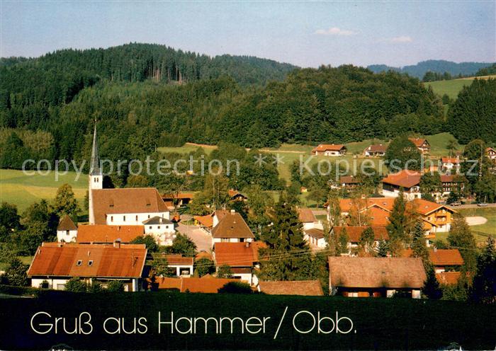 Hammer Siegsdorf Ortsansicht mit Kirche