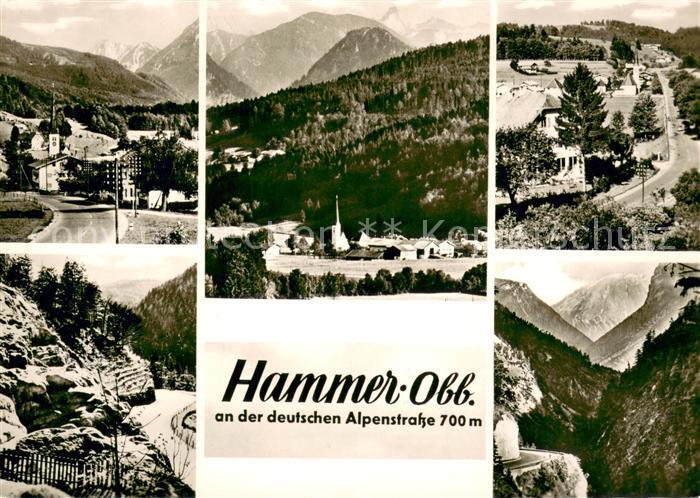Hammer Siegsdorf Ortsansichten Deutsche Alpenstrasse Chiemgauer Alpen