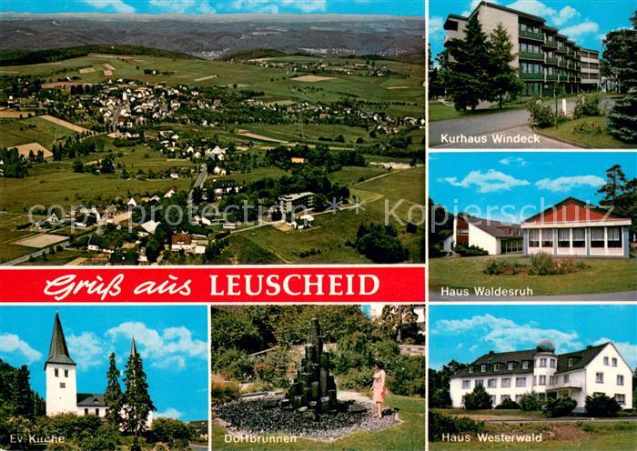 Leuscheid Fliegeraufnahme Kurhaus Windeck Haus Waldesruh Haus Westerwald Dorfbru