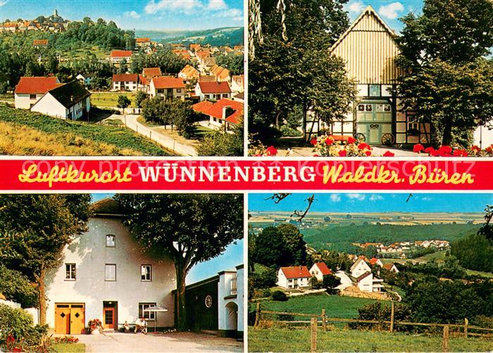 Wuennenberg Panorama Luftkurort Blick zur Kirche Alte Gebaeude