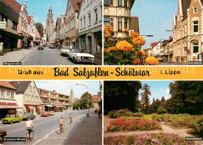 Schoetmar Begastrasse Markt Krumme Weide Schlosspark