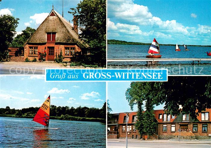 Gross Wittensee Reetdachhaus Segeln Windsurfen auf dem Wittensee