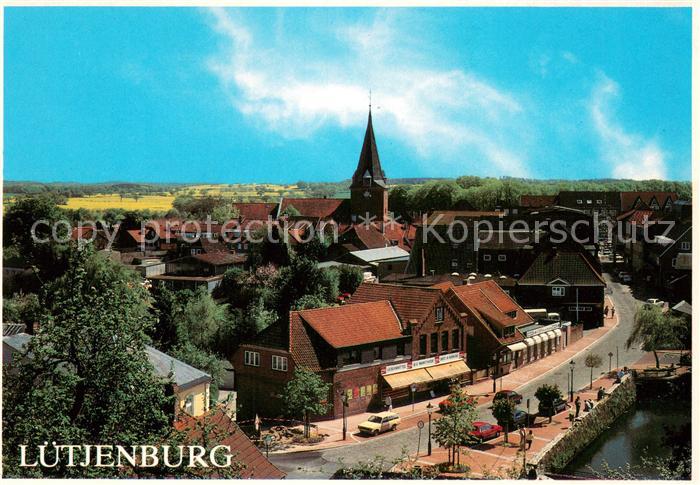 Luetjenburg Holstein Ortsansicht mit Kirche