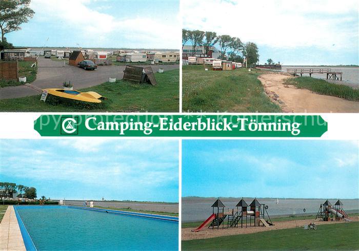 Toenning Nordseebad Camping Eiderblick Freibad Strand Kinderspielplatz