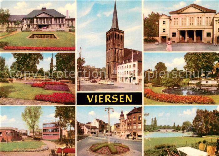 Viersen Teilansichten Parkanlagen Kirche