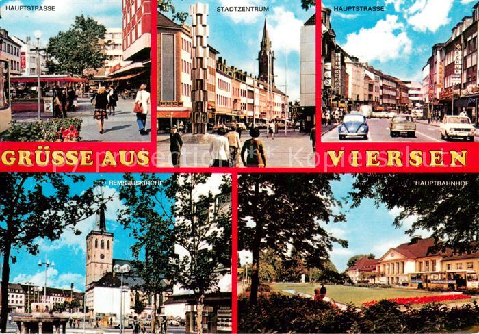 Viersen Hauptstrasse Stadtzenttrum Kirche Bahnhof