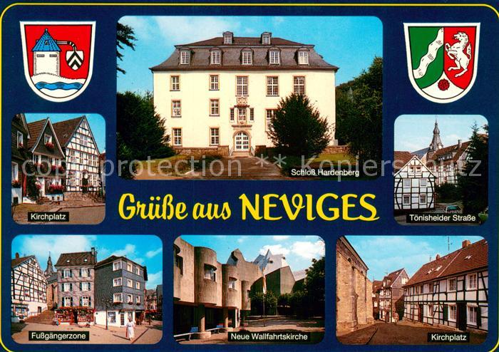 Neviges Velbert Kirchplatz Schloss Hardenberg Toenisheider Strasse Fussgaengerzo