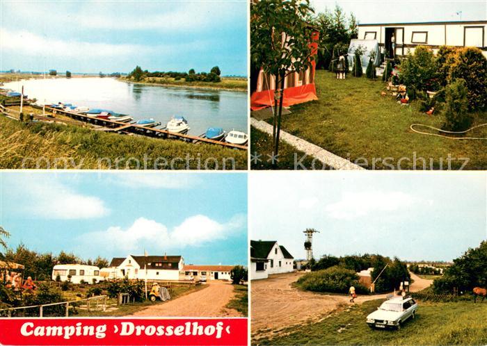 Hagen Grinden Campingplatz Drosselhof Bungalows Anleger an der Weser